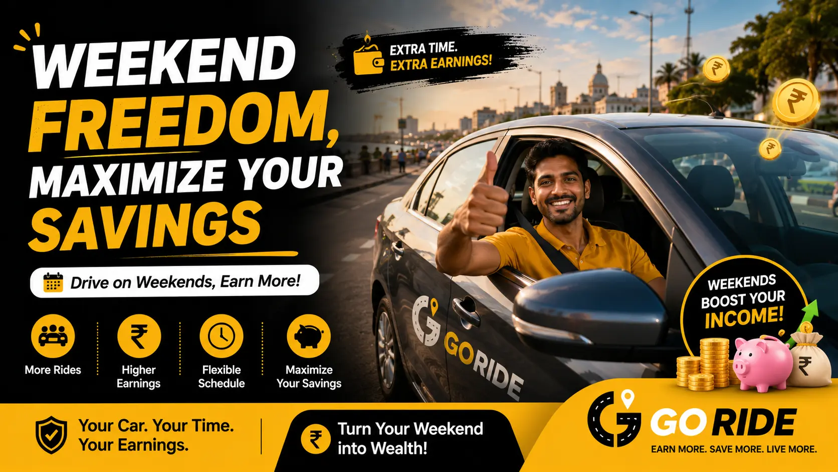 Weekend Freedom: Maximize Your Savings with GoRide's Affordable Outstation Cab Adventures