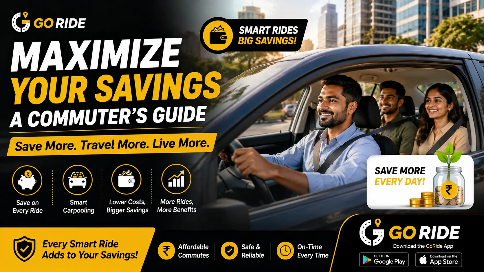 Maximize Your Savings: A Commuter's Guide to Budget Travel with GoRide's Bike Pooling and Economical Cab Options