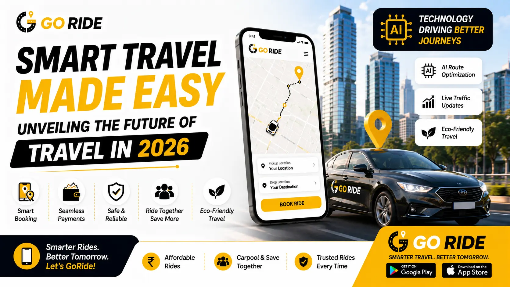 Smart Travel Made Easy: Unveiling GoRide's Seamless Intercity Cab Innovations for Affordable Weekend Escapes