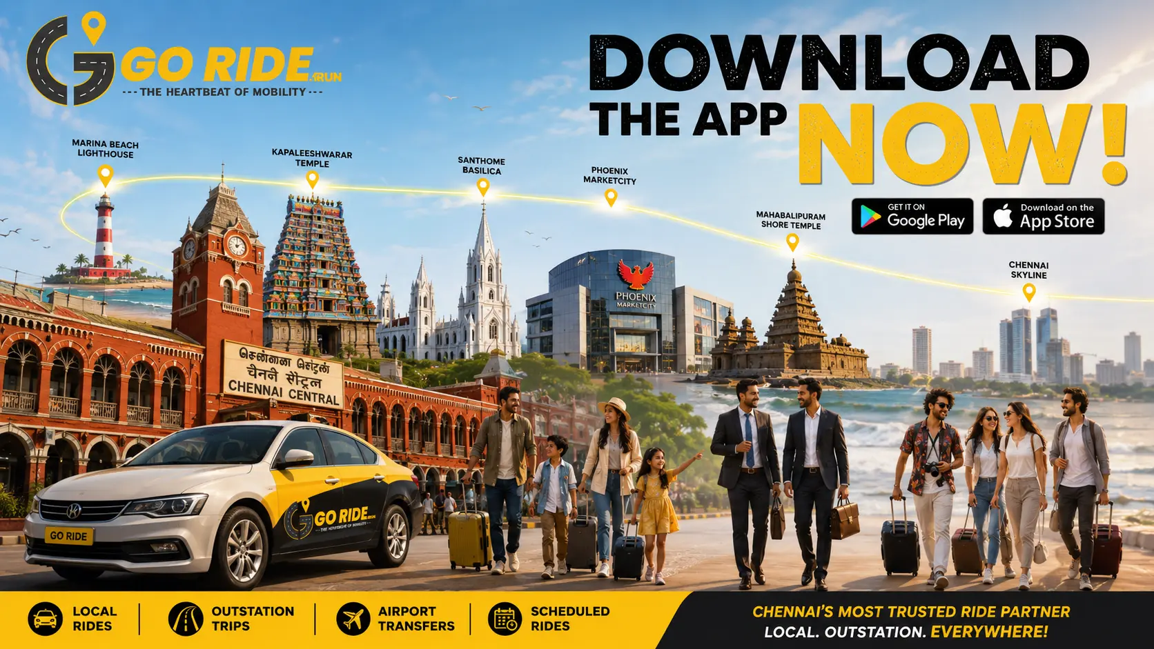GoRide in Chennai: The Smart Way to Travel from Chennai Central to Popular Attractions