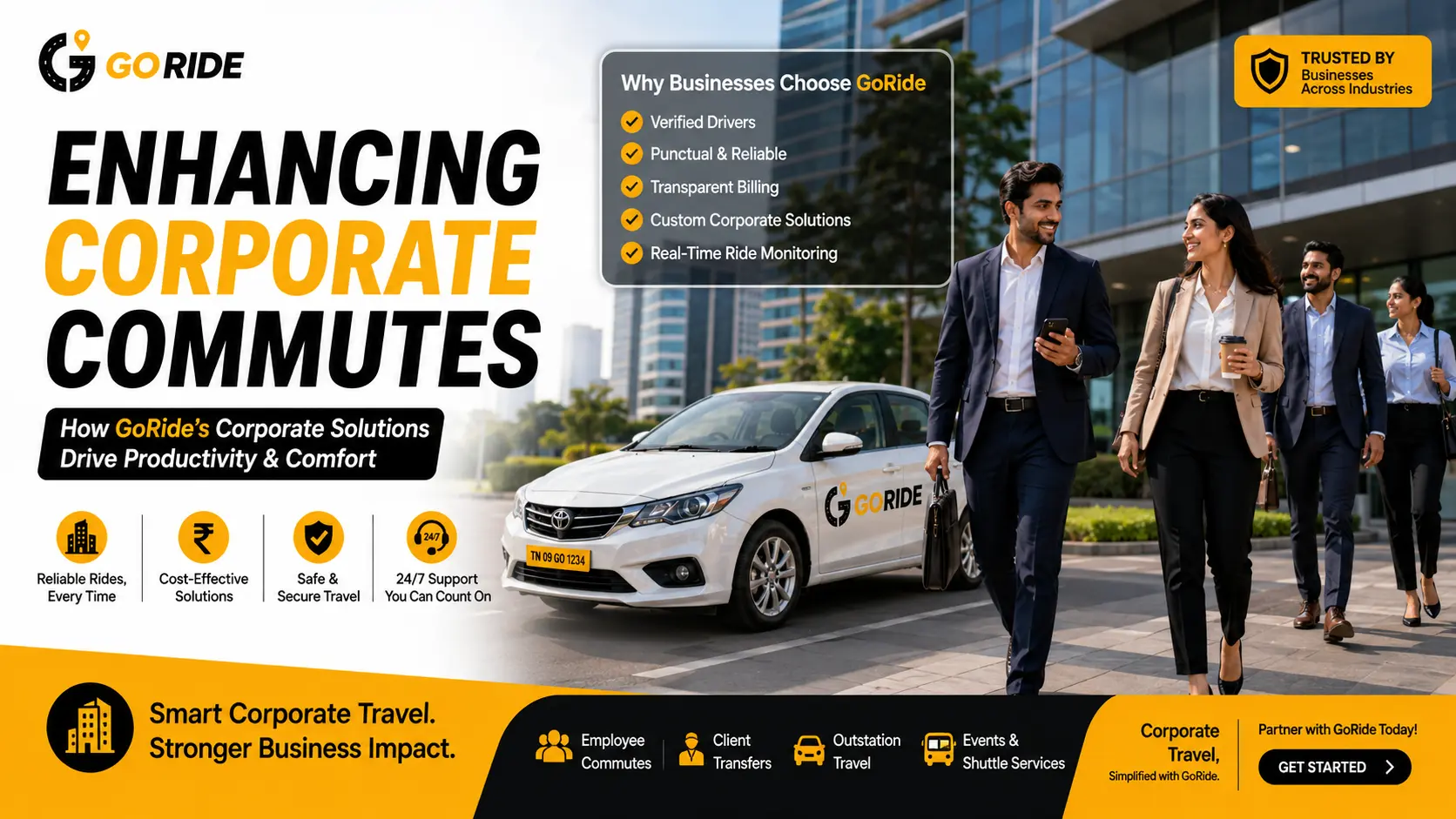 Enhancing Corporate Commutes: How GoRide's Partner Care Ensures Timely and Reliable Daily Rides for Professionals