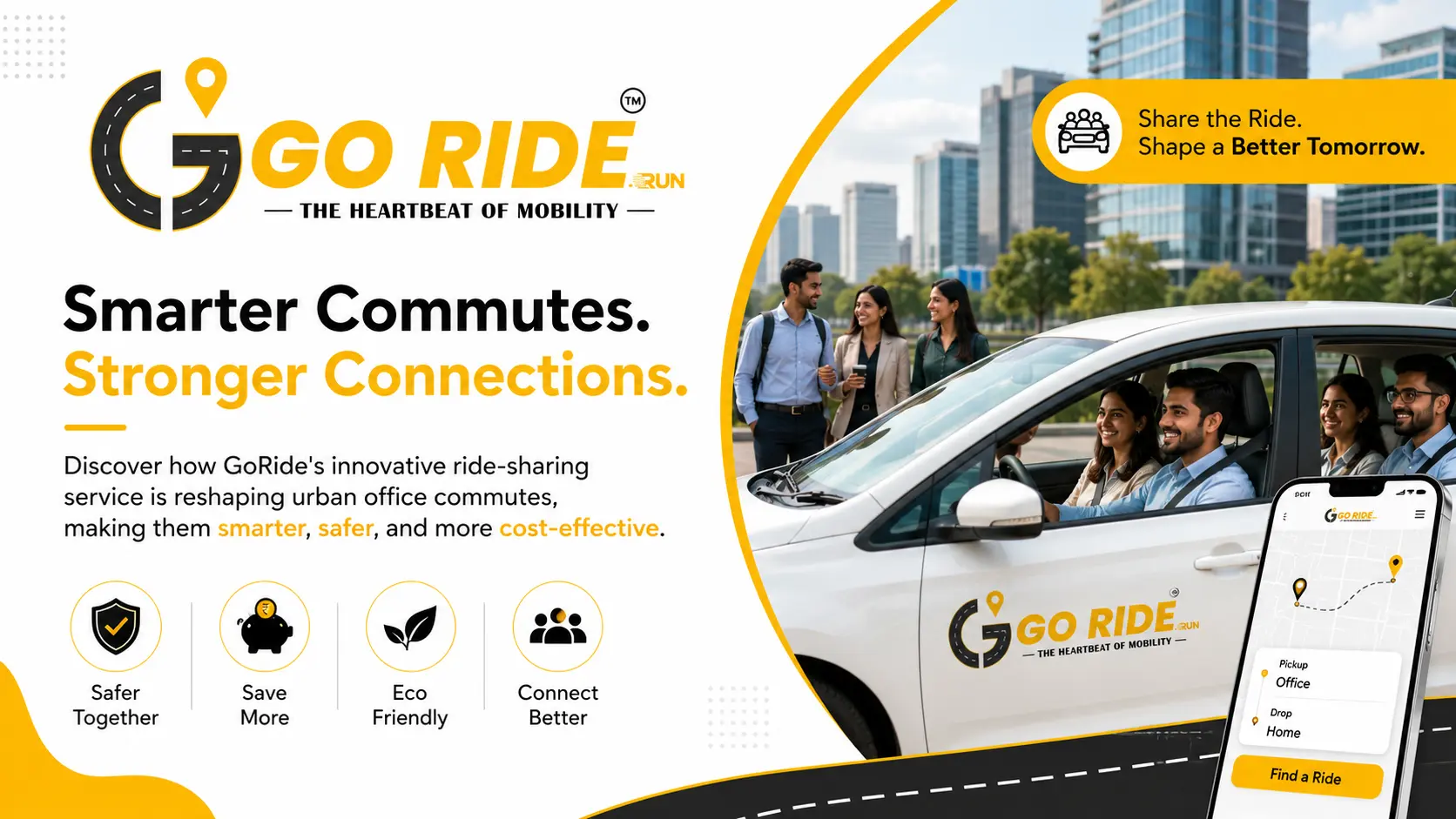 Beat the Traffic Blues: How GoRide's Daily Ride-Sharing Service is Transforming the Urban Office Commute Experience