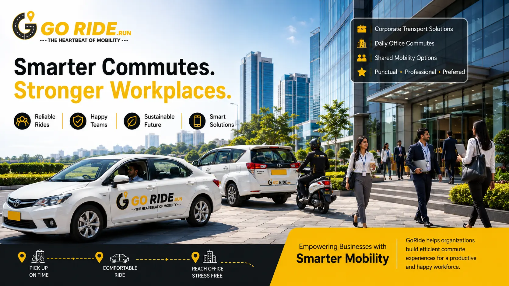 Why Modern Businesses Are Choosing GoRide for Employee Transportation