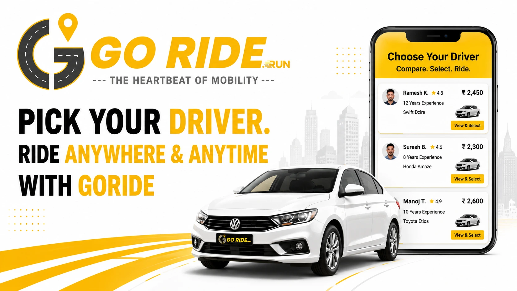 Why Choose GoRide? | Pick Your Driver & Compare Bids Before Booking