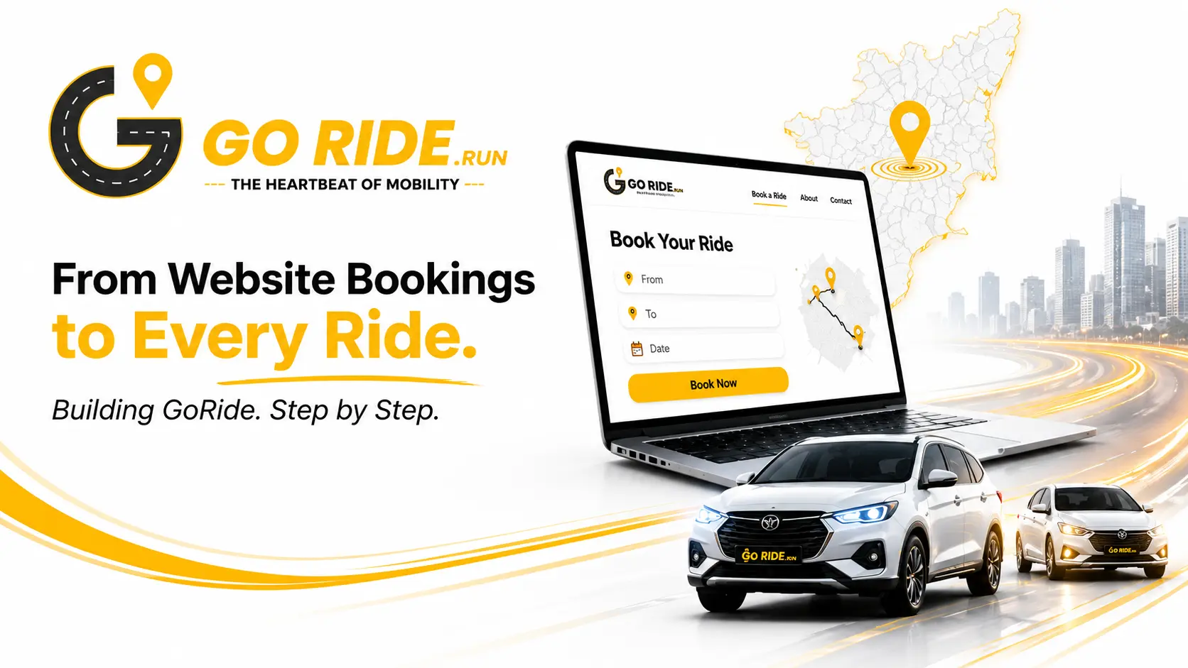 GoRide Started Its Journey with Website Based Bookings!