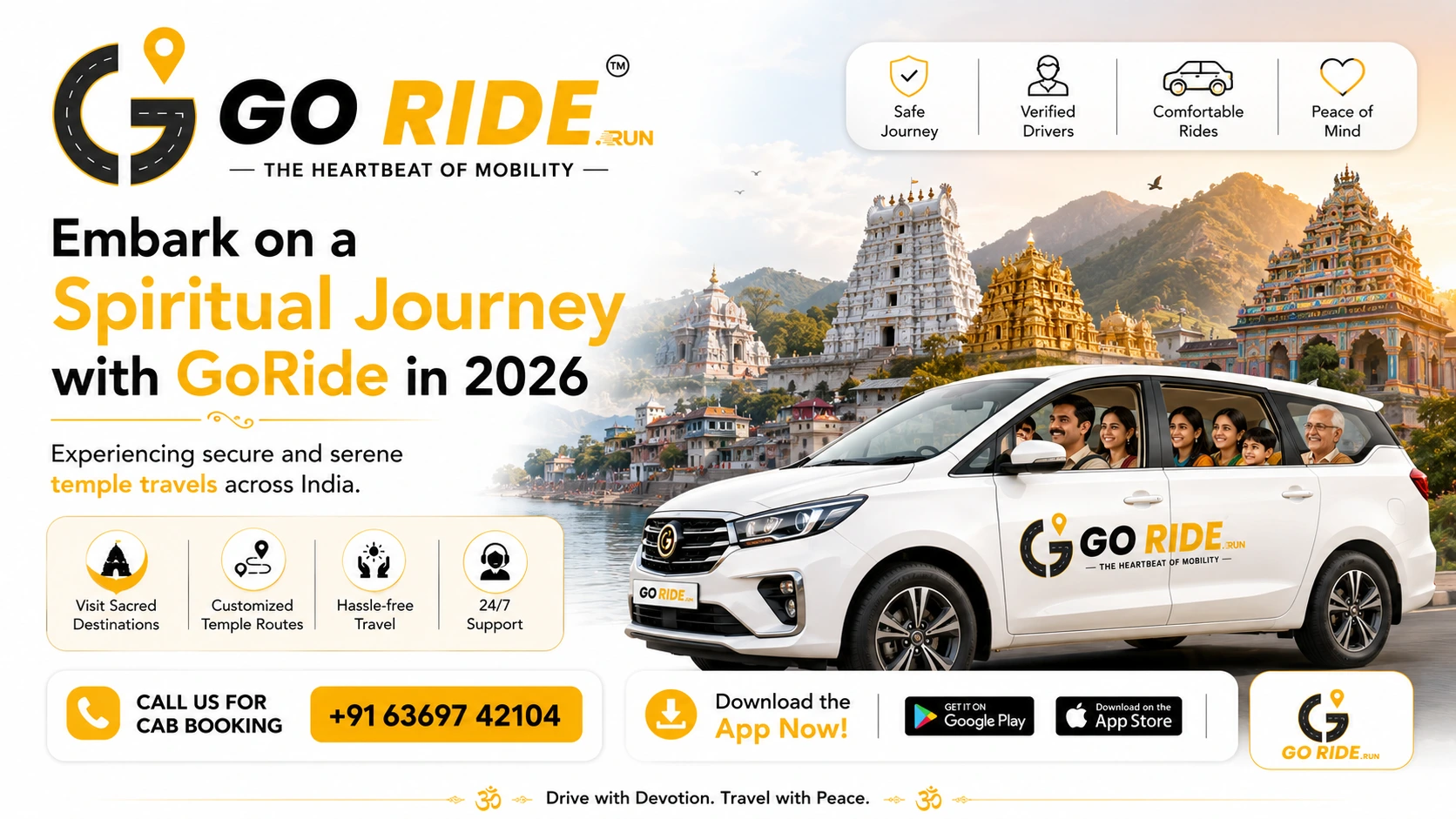 Journey to Tranquility: Experiencing Spiritual Bliss Through GoRide's Secure Temple Travels in 2026