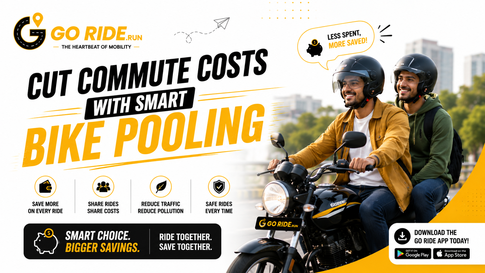 Ride Smart: How GoRide's Economical Bike Pooling Options Can Slash Your Daily Commute Costs by Half