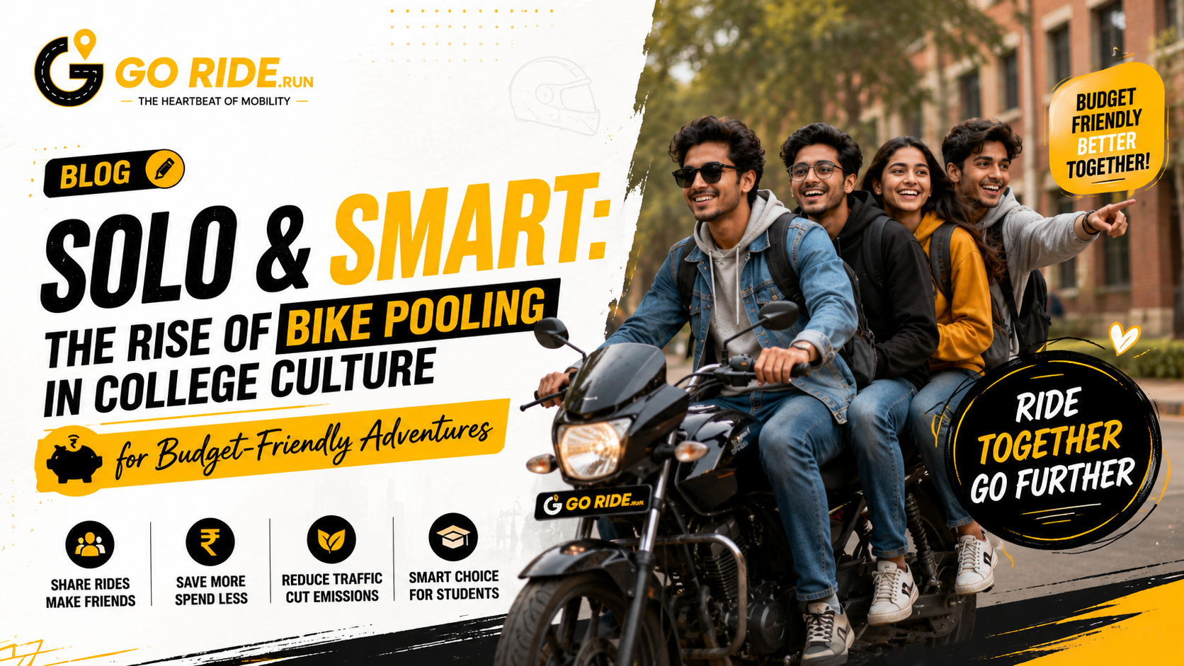 Solo & Smart: The Rise of Bike Pooling in College Culture for Budget-Friendly Adventures
